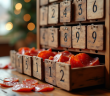 Calendrier de l'avent en bois avec saucissons gourmets